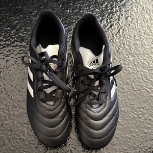adidas Black and White Soccer Shoes